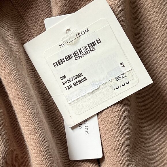 NWT BP Washed Cotton  Soft Moto Jacket Full Zip Coat Camel Tan Neutral Sz XS - Picture 6 of 14